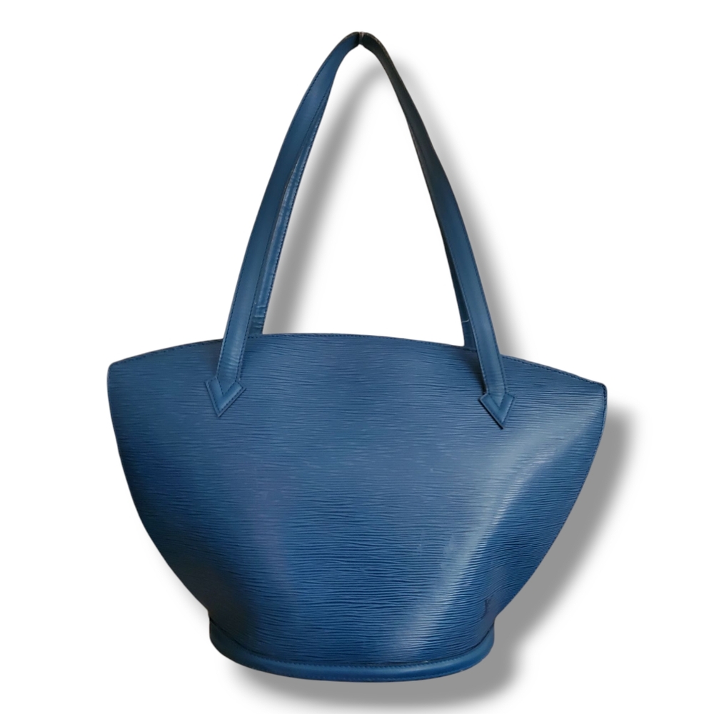 LOUIS VUITTON Vintage Toledo Blue Epi SAINT JACQUES Shopping Tote Shoulder Bag